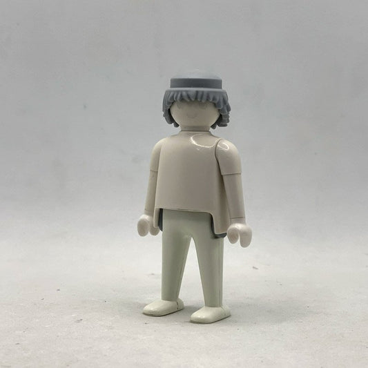 Playmobil Pelo Melena Gris Claro - PEL217