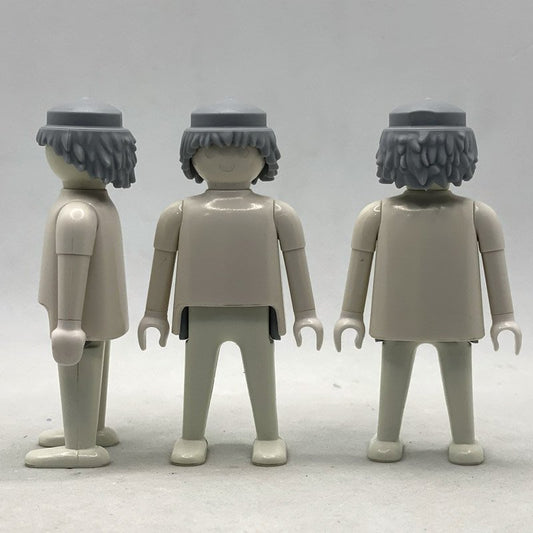 Playmobil Pelo Melena Gris Claro - PEL217