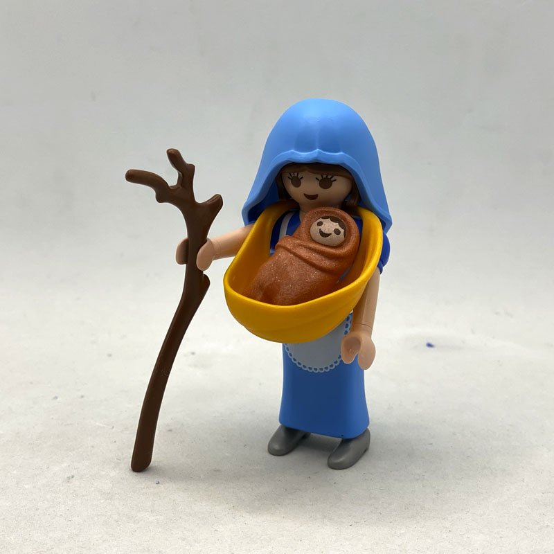 Playmobil Pastora con Bebe y Baston