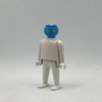 Playmobil Head with Blue Glasses CAB138