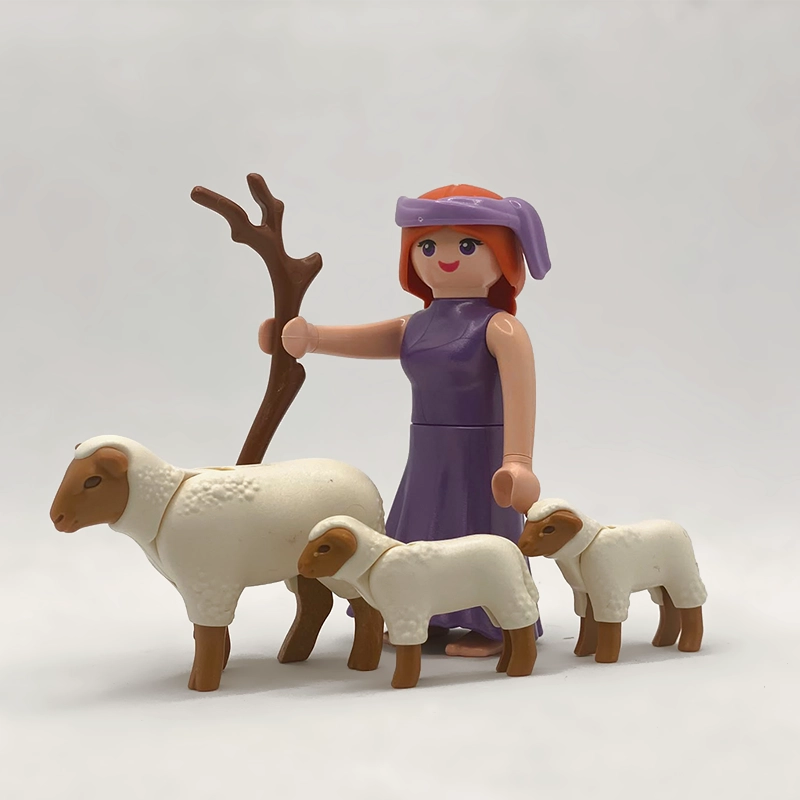 Playmobil Pastora con Cayado y 3 Ovejas FCO3031