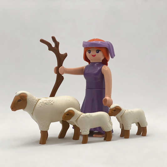 Playmobil Pastora con Cayado y 3 Ovejas FCO3031