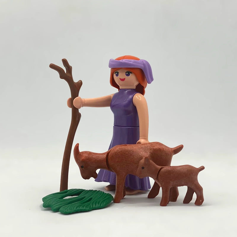 Playmobil Pastora con Cayado y 2 Cabras FCO553
