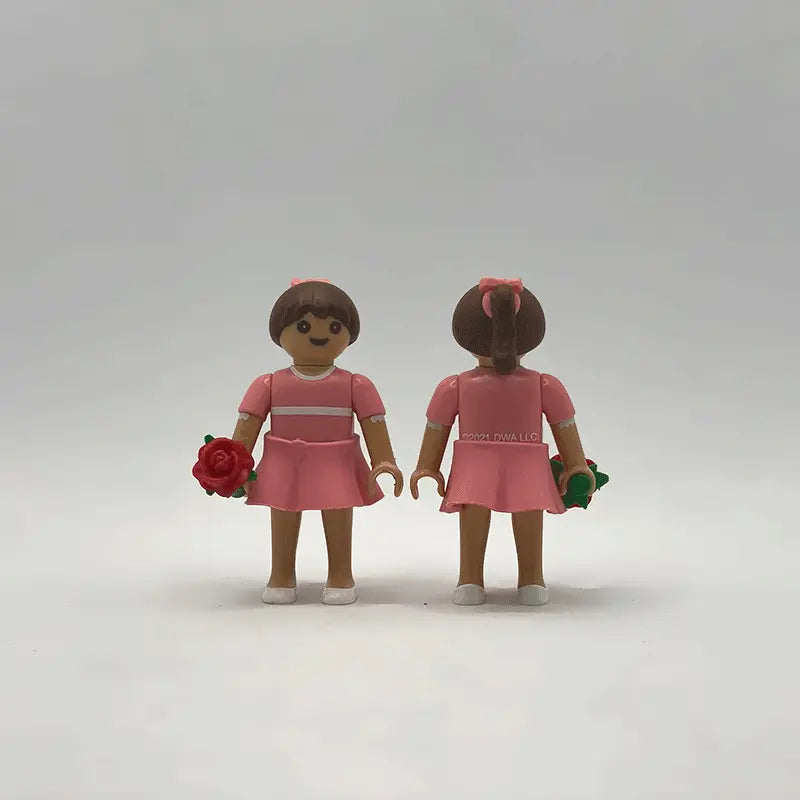 Playmobil Niña Vestido Rosa con Rosa Roja FCO951