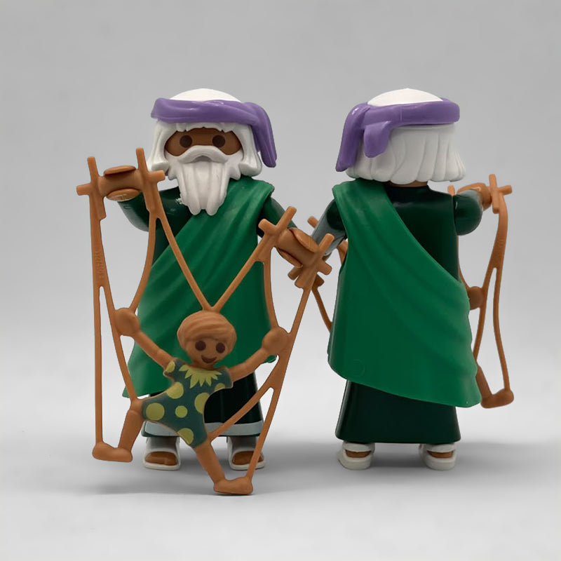 Playmobil Anciano Belén con Títere FCO954 visto por delante y por detrás