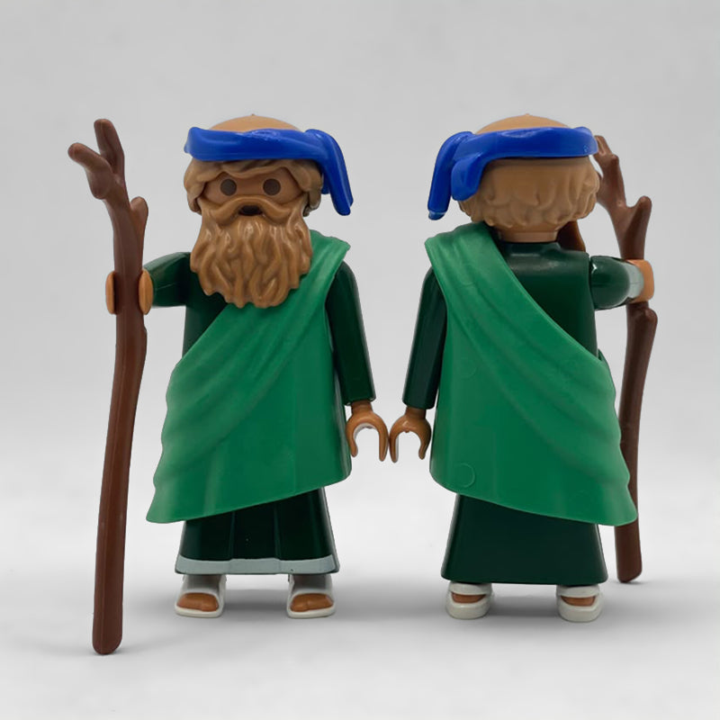 Playmobil Pastor Belén con Familia de Ovejas FCO955 visto por delante y por detrás