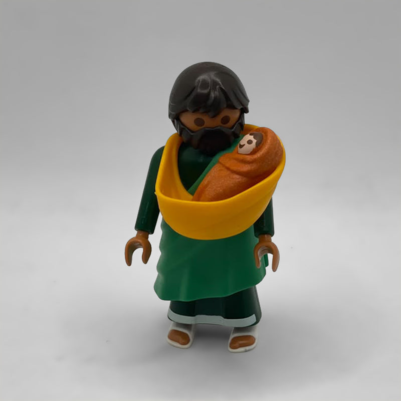 Playmobil Pastor Aldeano Belén con Bebé FCO956