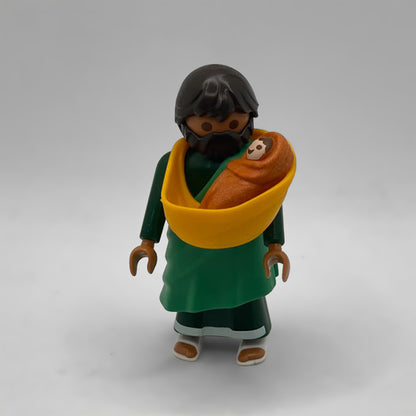 Playmobil Pastor Aldeano Belén con Bebé FCO956