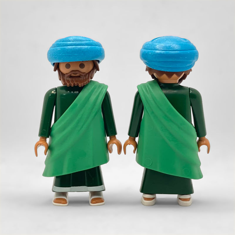 Playmobil Aldeano Alfarero Belén FCO958 visto por delante y por detrás