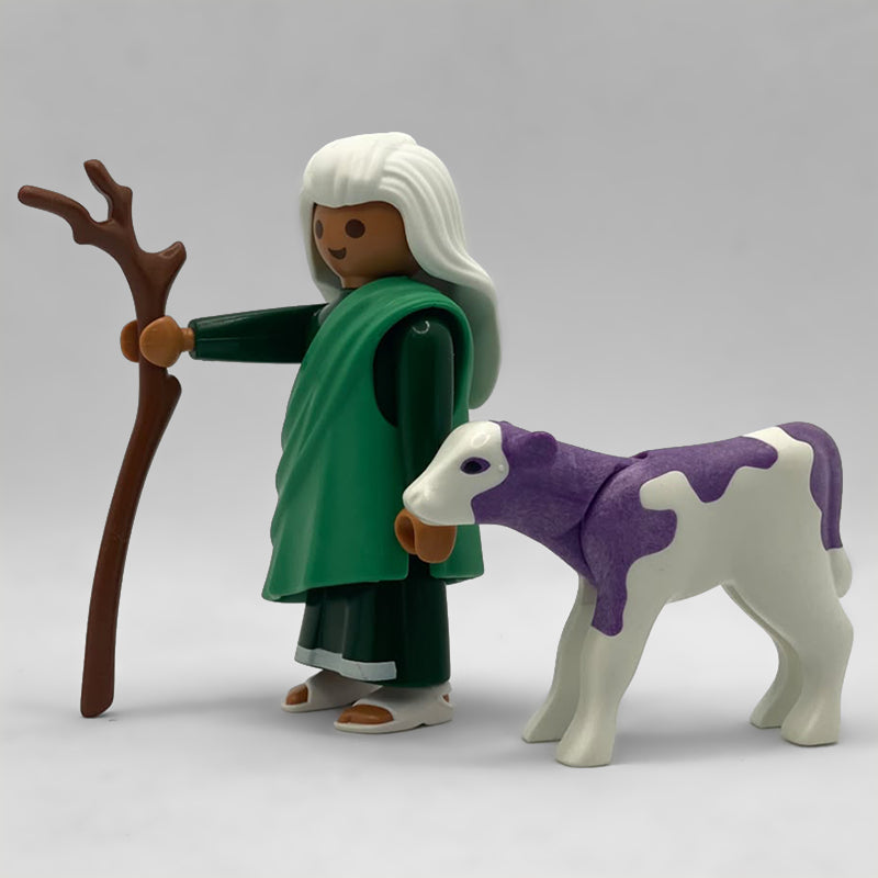 Playmobil Pastor Anciano Belén con Ternero FCO960
