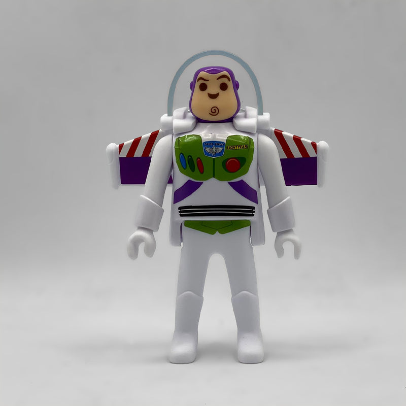 Playmobil Buzz Lightyear Kinder Sorpresa Maxi FCO964 con traje espacial, pechera verde y alas desplegables