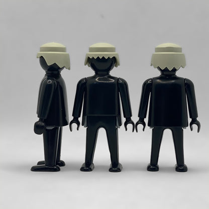 Playmobil Pelo Gris Clásico PEL149 montado, vista de perfil, frente y trasera